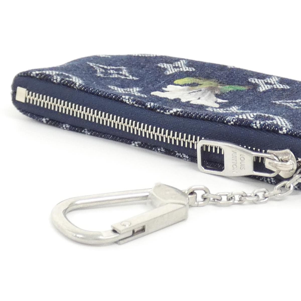 【未使用品】ルイヴィトン　モノグラム　フラワーデニム　ポシェット　クレ　Ｍ２７５６１　コイン＆キーケース