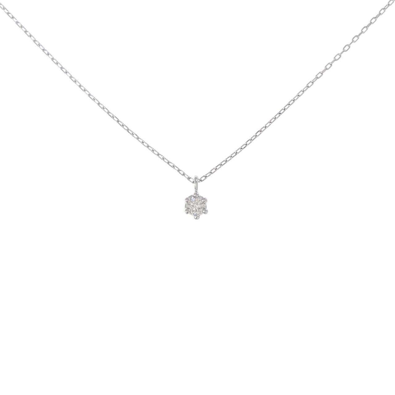 PT900/PT850 ソリティア ダイヤモンド ネックレス 0.05CT