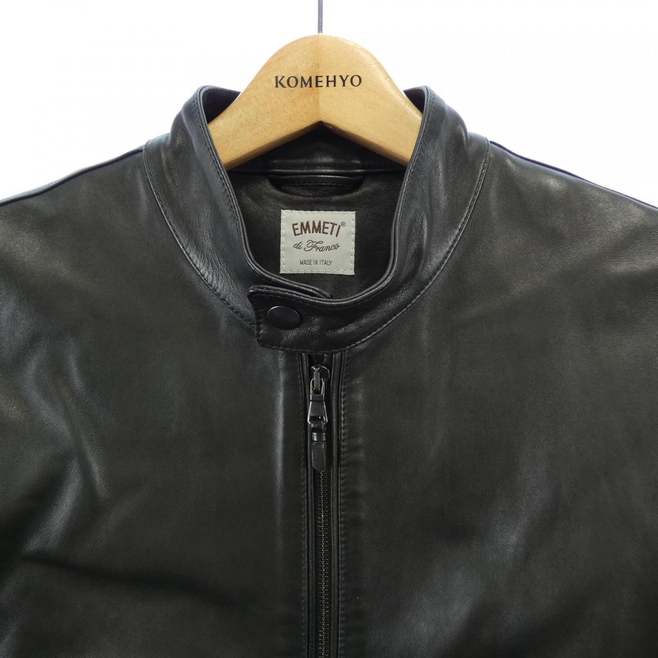エンメティ EMMETI レザーライダースジャケット