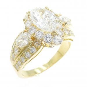 【ヴィンテージ】ヴァンクリーフ&アーペル キャリアン ペアシェイプ リング