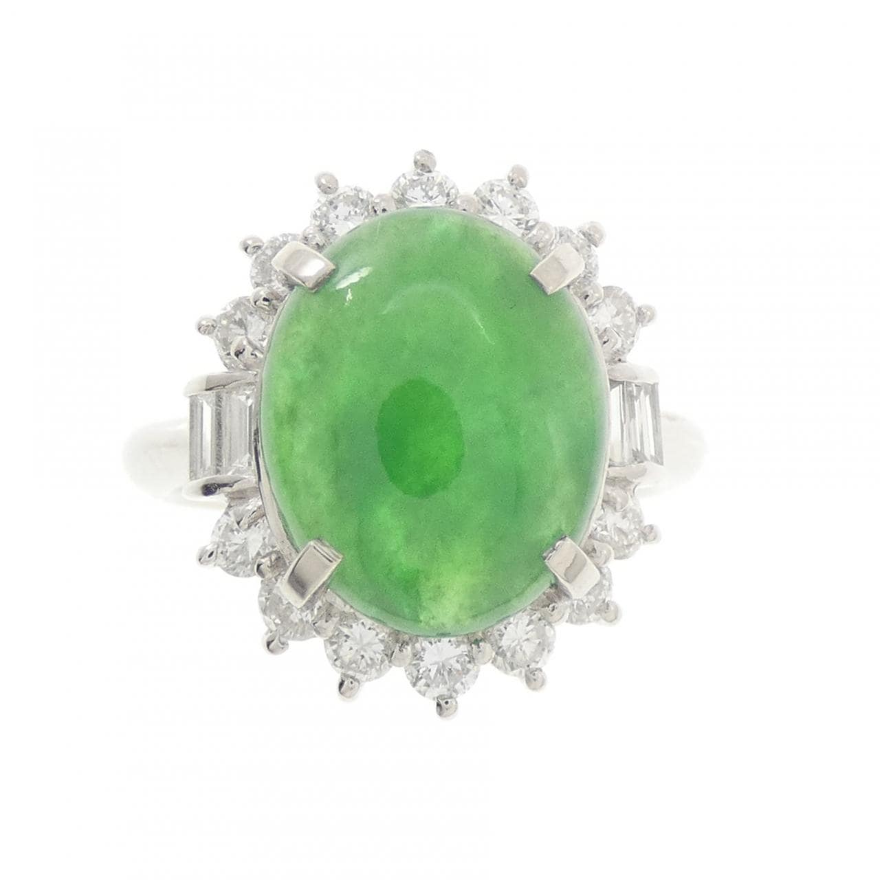 PT900 ヒスイ リング 4.205CT
