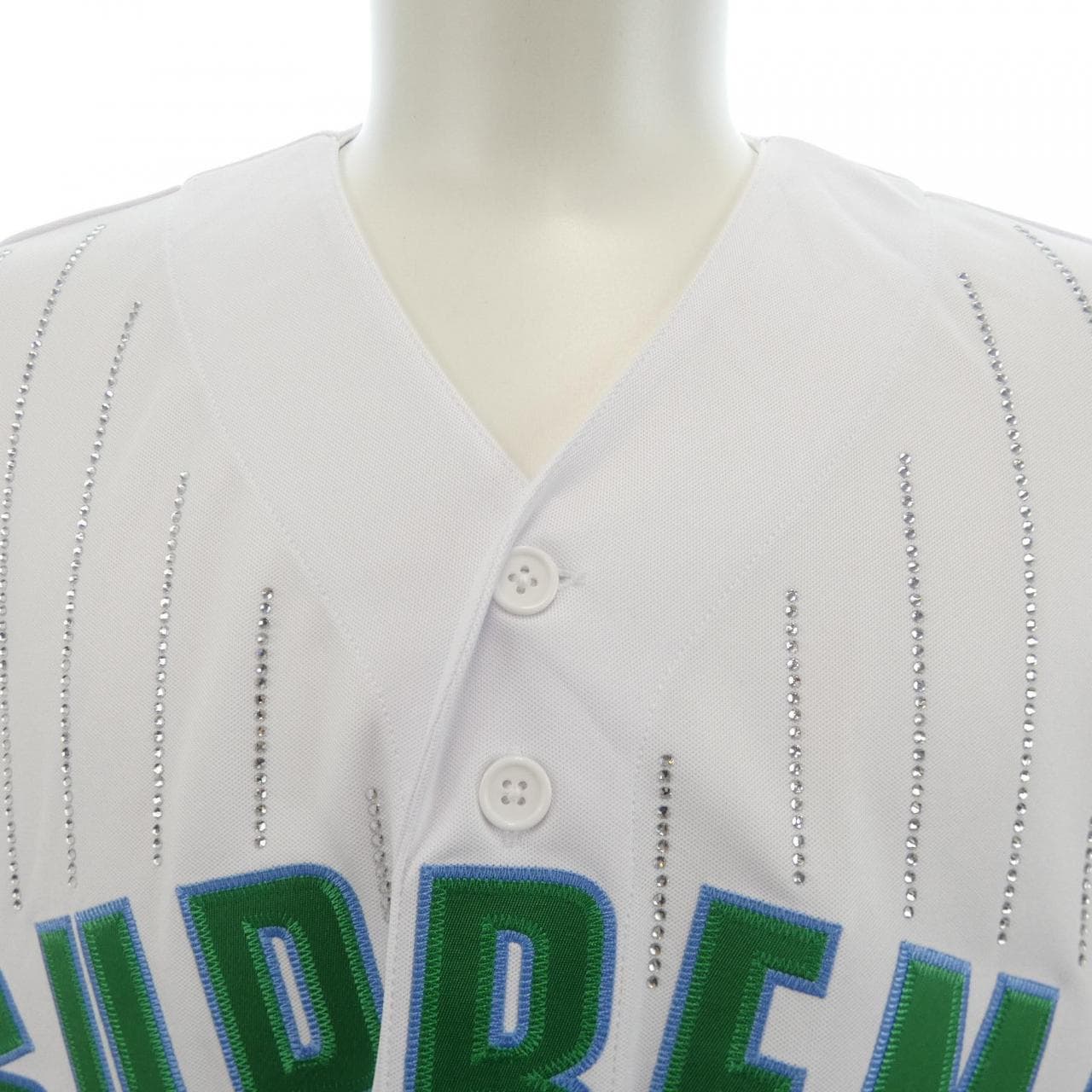 シュプリーム SUPREME RHINESTONE STRIPE BA シャツ