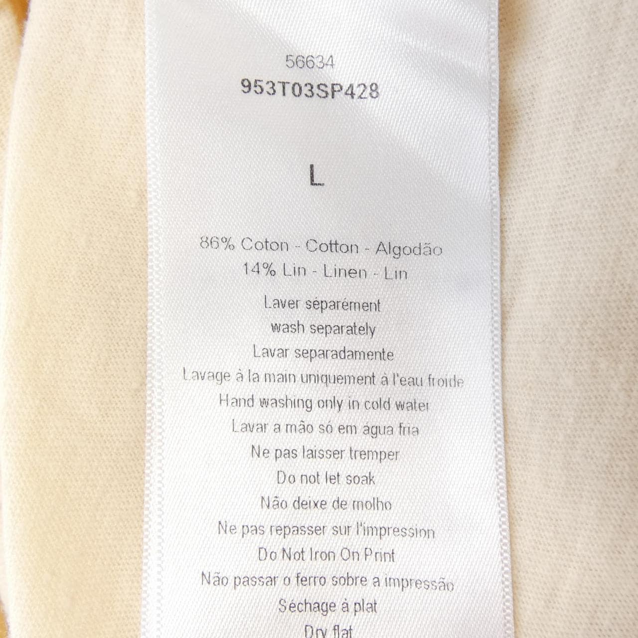クリスチャンディオール CHRISTIAN DIOR 953T03SP428 Tシャツ