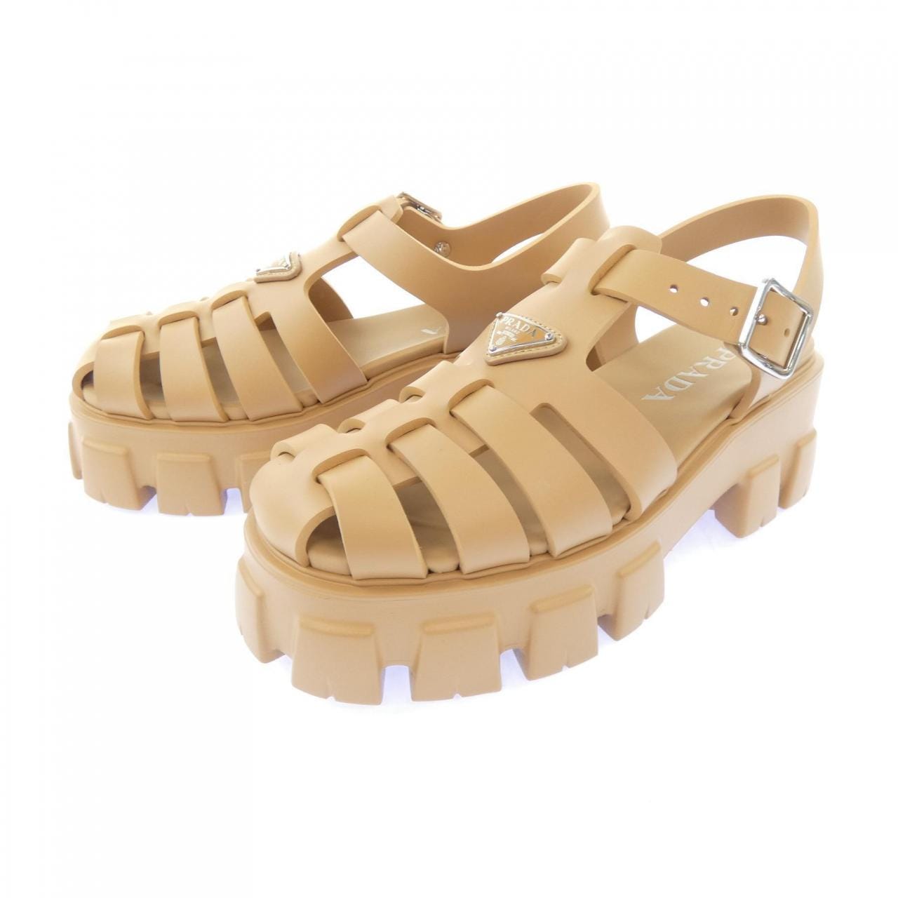 プラダ PRADA トライアングルロゴ モノリス 1X853M フォームラバー サンダル