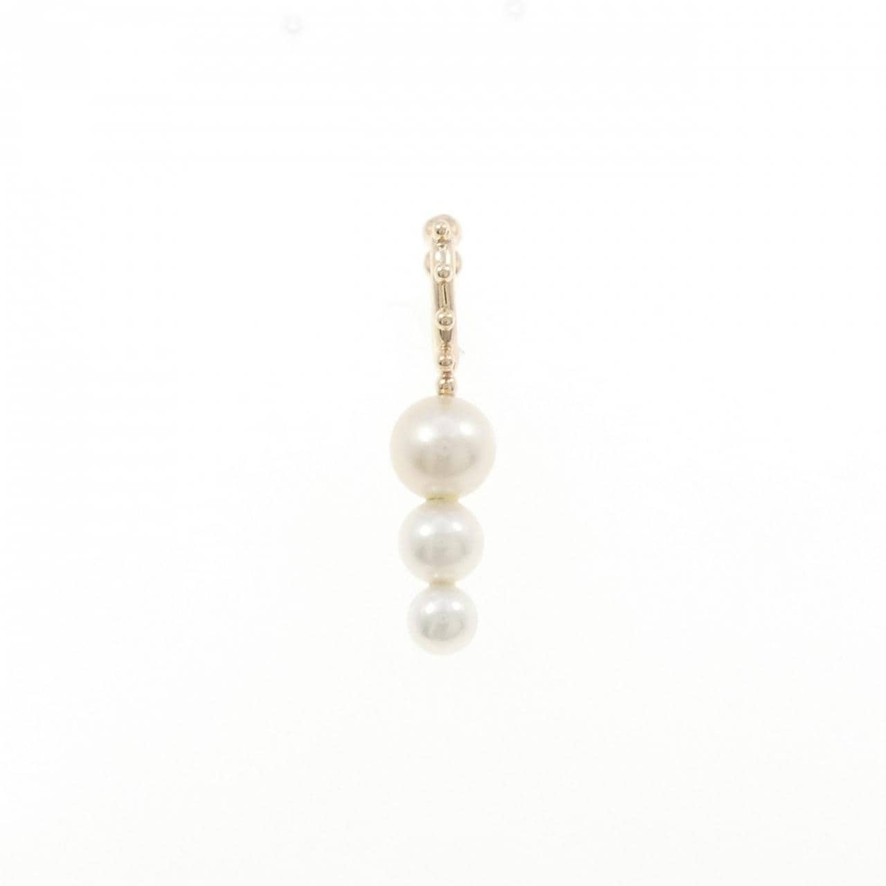 ヒロタカ パール ハギー フープ ピアス 片耳