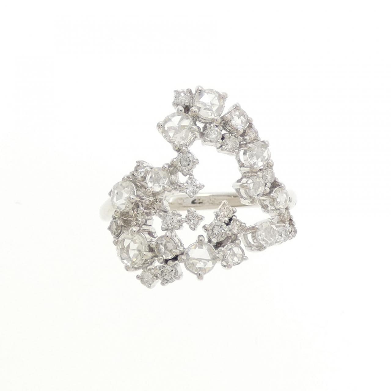 K18WG ダイヤモンド リング 1.00CT