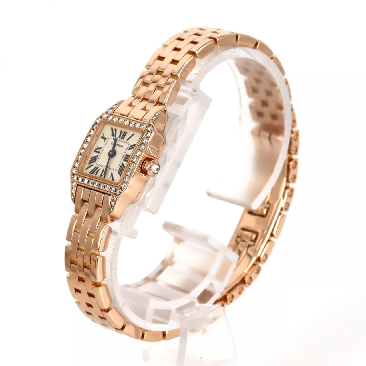 カルティエ ミニサントスドゥモワゼル PG/D WF9011Z8 PG･RG クォーツ