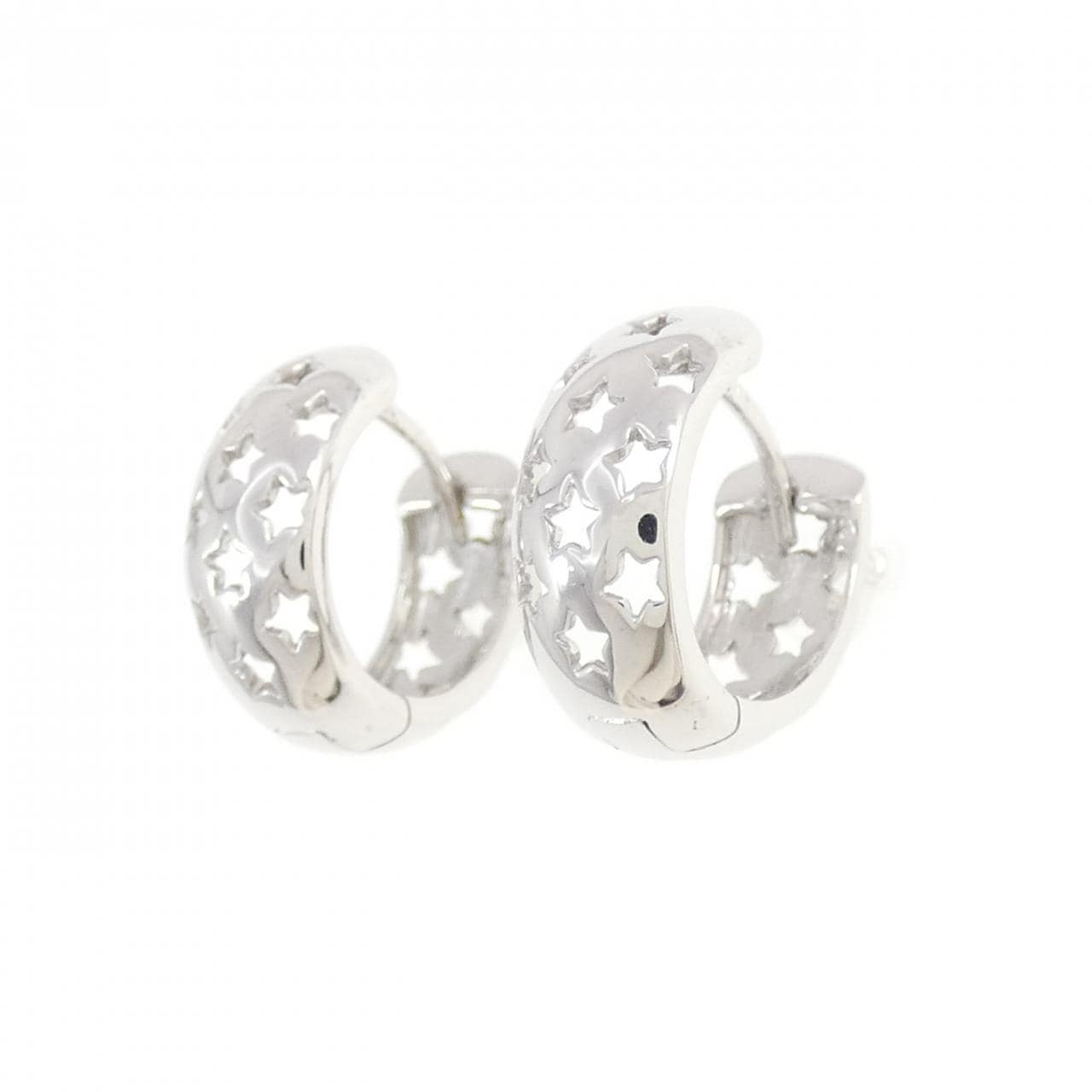 K14WG star earrings