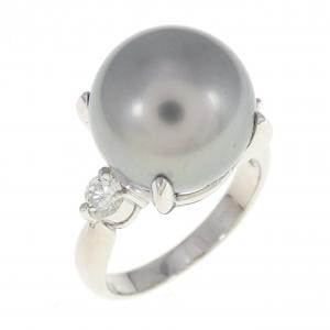 black butterfly pearl ring