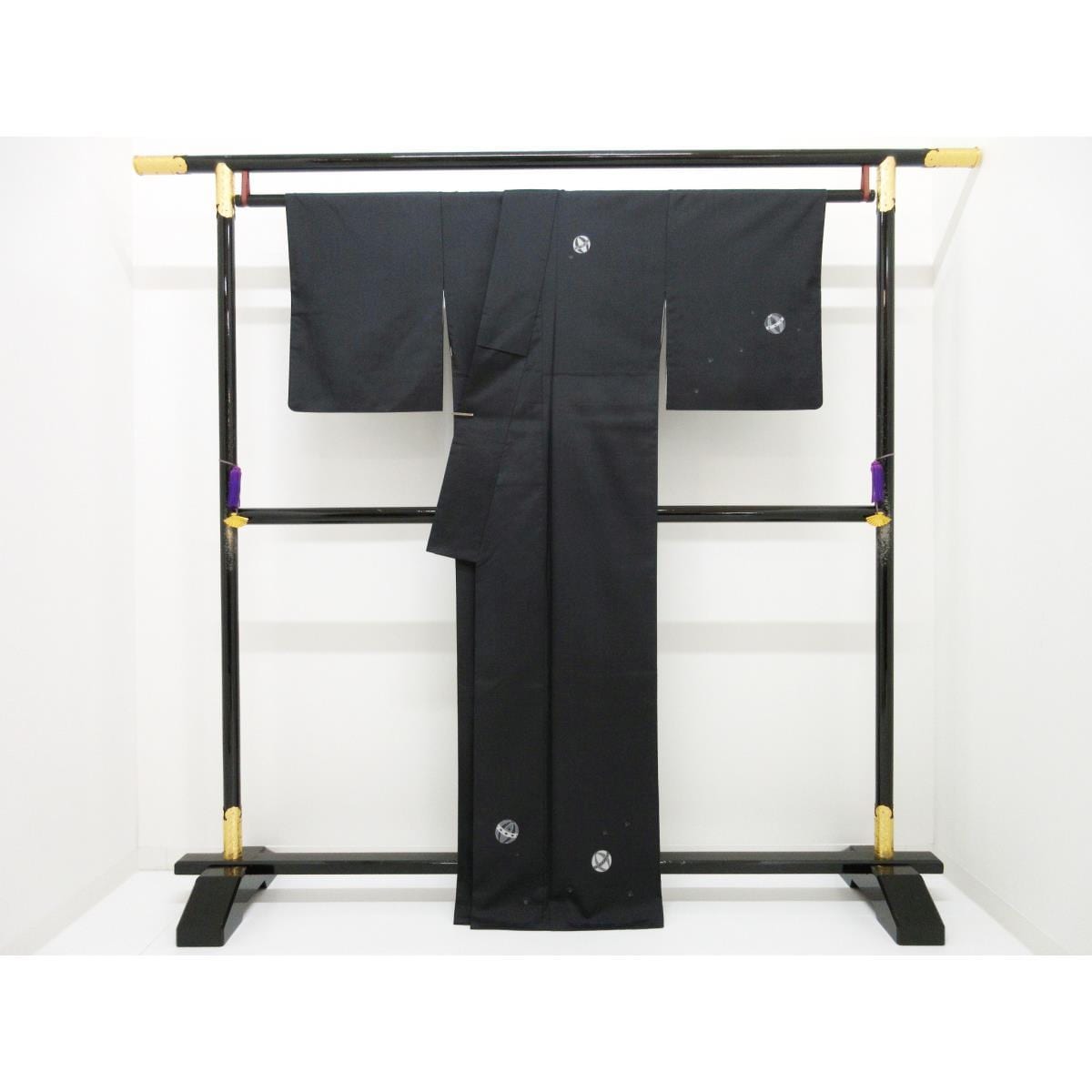 訪問着　縞大島紬　友禅加工