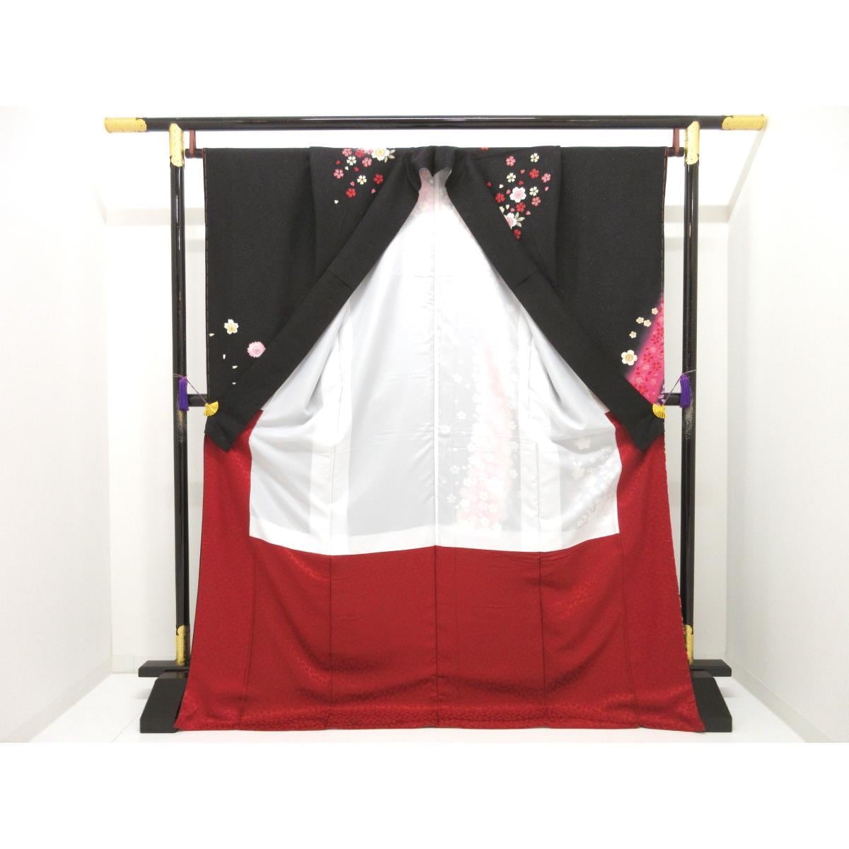【未使用品】振袖　友禅金彩加工　ボカシ染