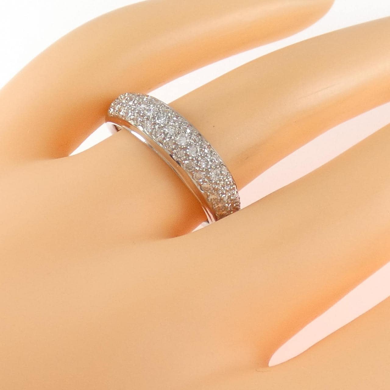 K18WG ダイヤモンド リング 0.88CT