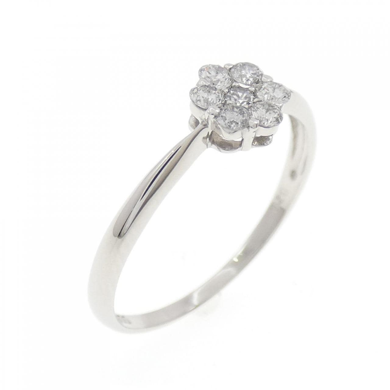 PT900 フラワーダイヤモンド リング 0.20CT