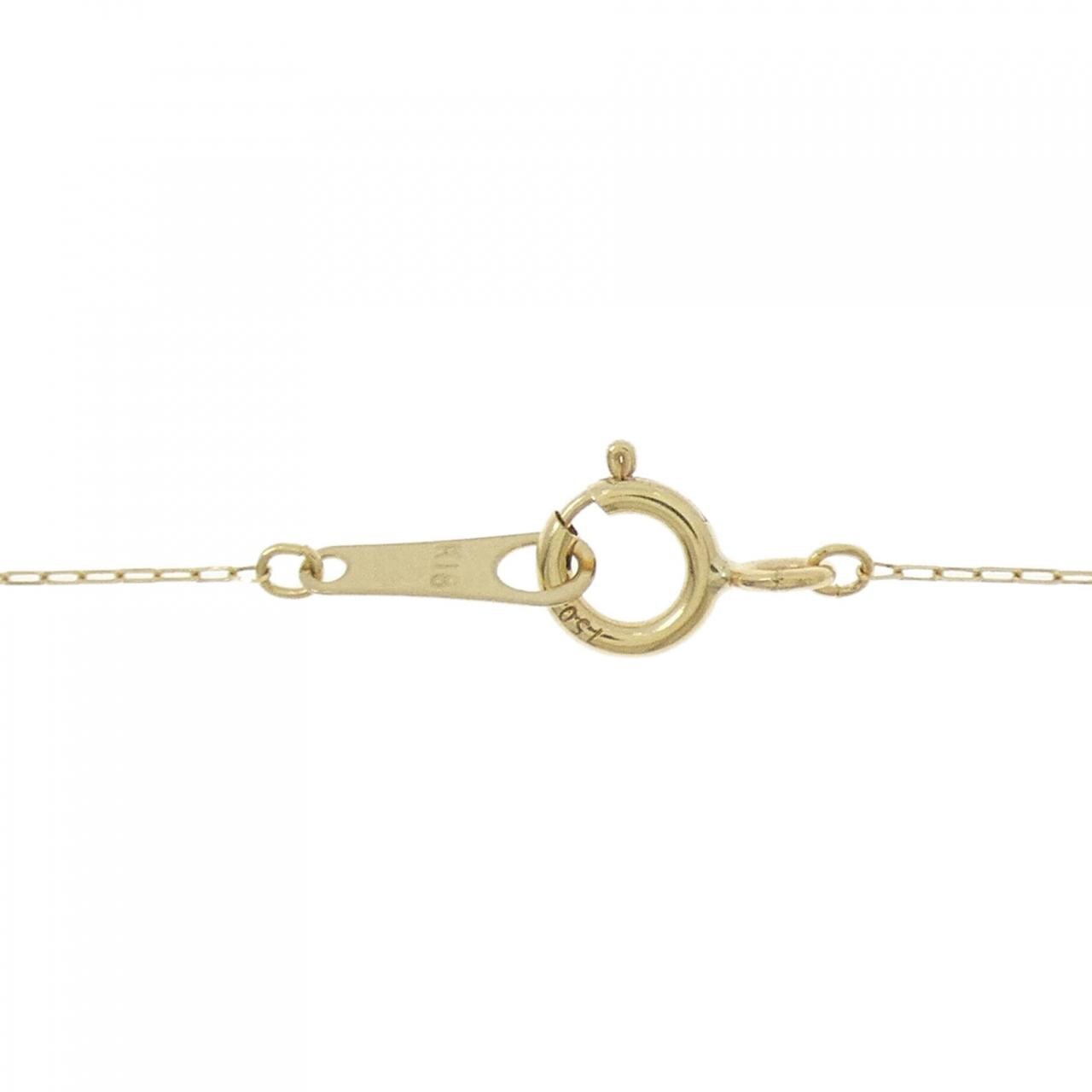 【新品】K18YG ソリティア ダイヤモンド ネックレス 0.27CT