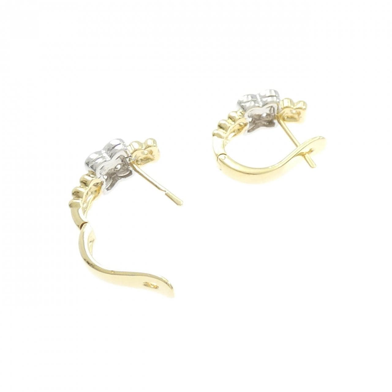 K18YG/K18WG ダイヤモンド ピアス 0.46CT