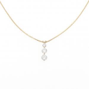 K18PG ダイヤモンド ネックレス 0.30CT