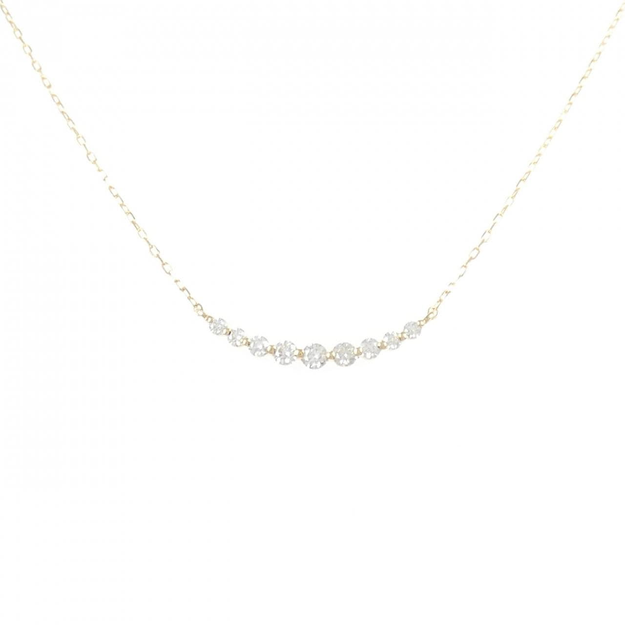 K18YG ダイヤモンド ネックレス 0.20CT