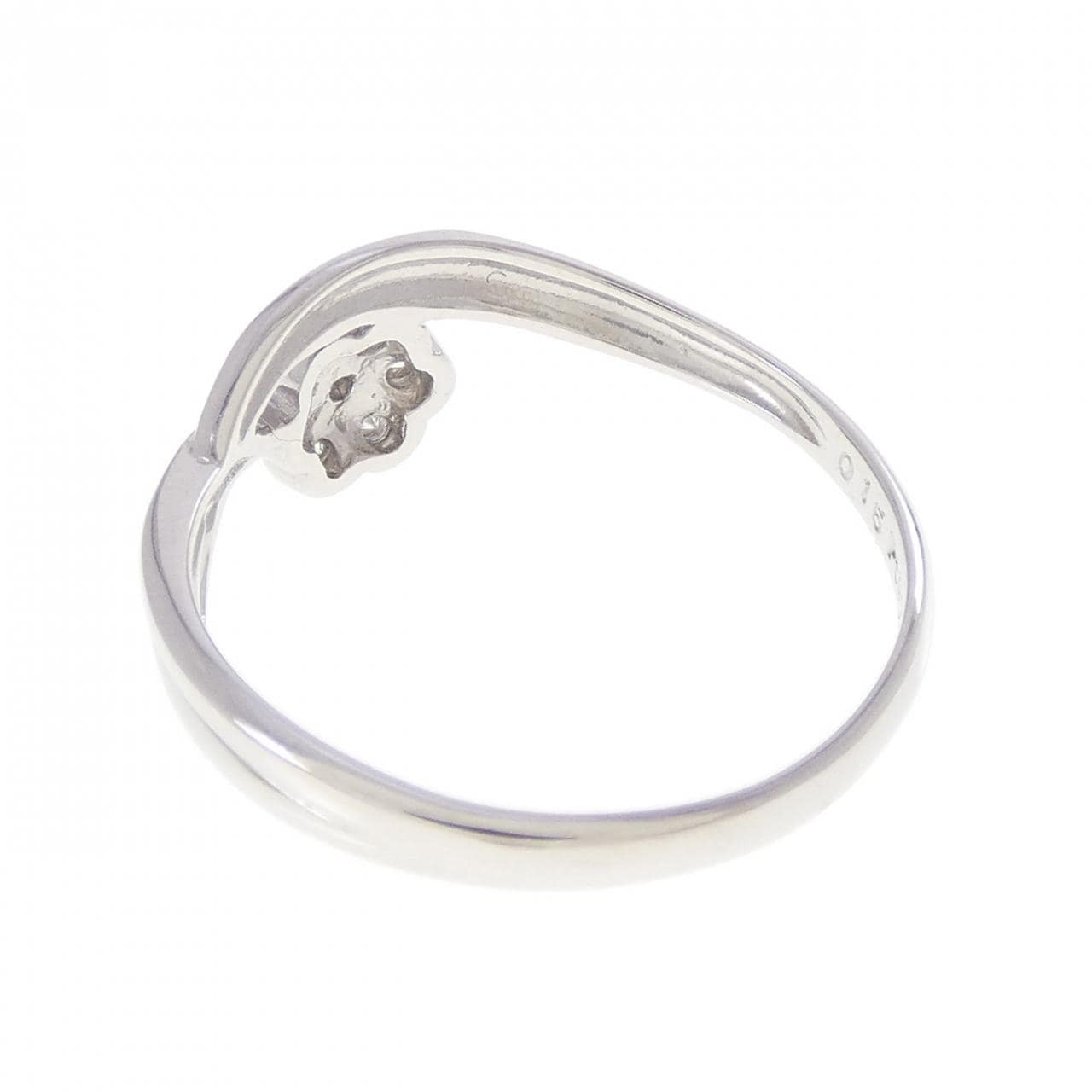 PT900 フラワー ダイヤモンド リング 0.15CT