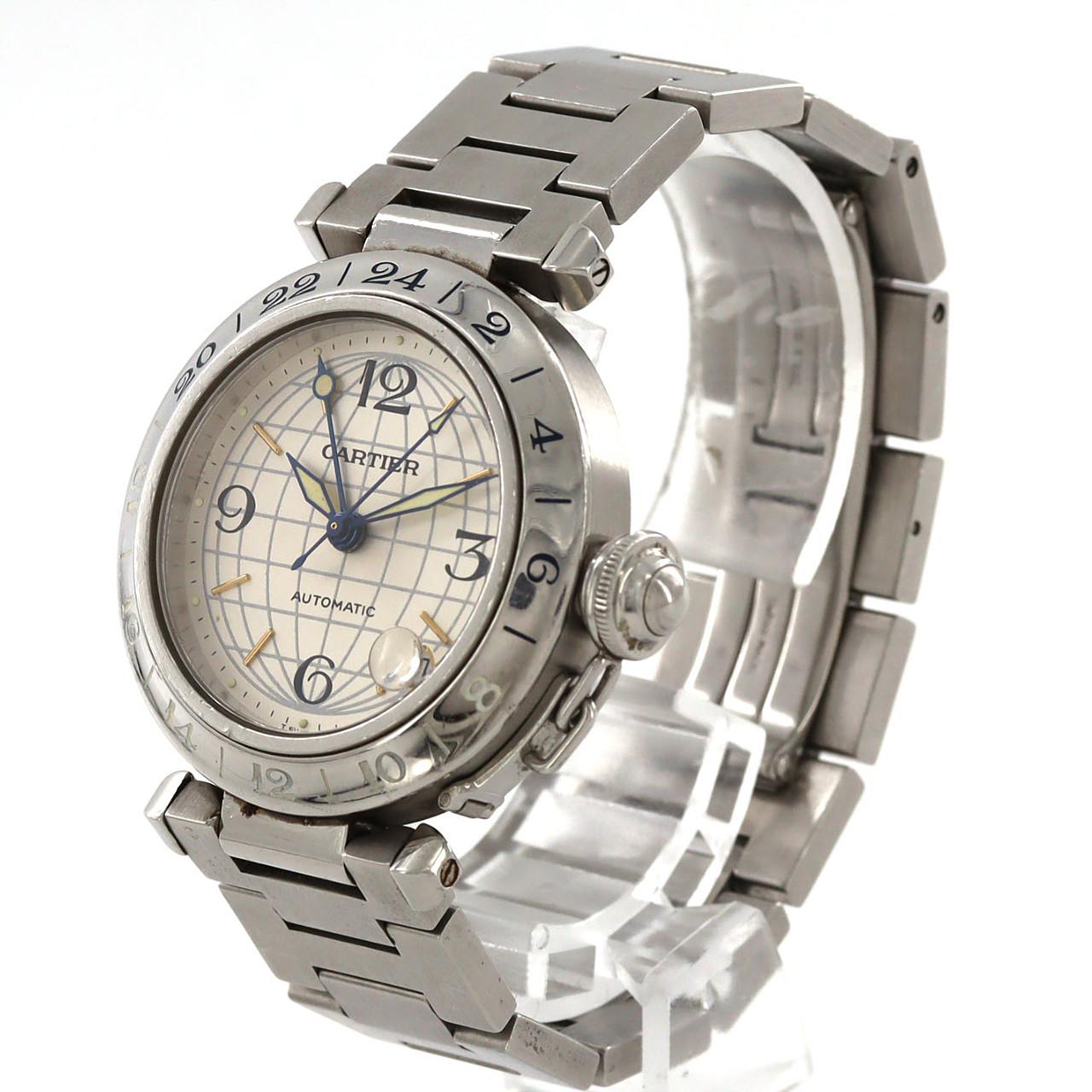 【ノーメンテナンス還元価格】カルティエ パシャC GMT W31029M7 SS 自動巻
