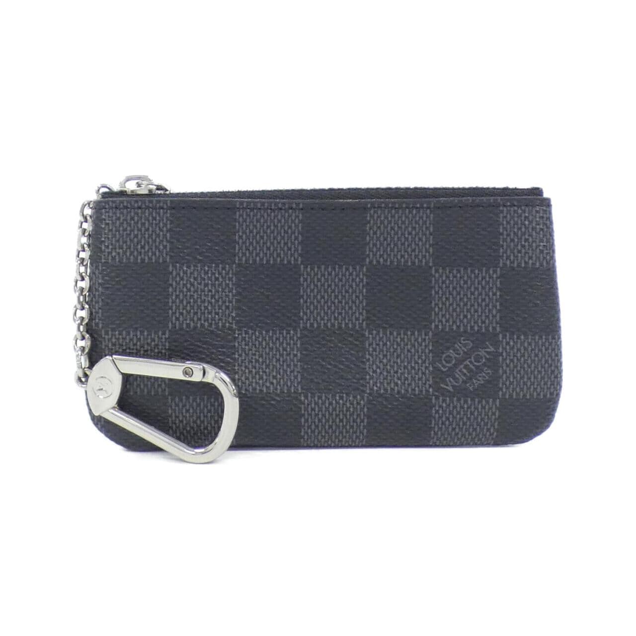 LOUIS VUITTON Damier 石墨卡鑰匙包 Pochette Cle N60155零钱钥匙包