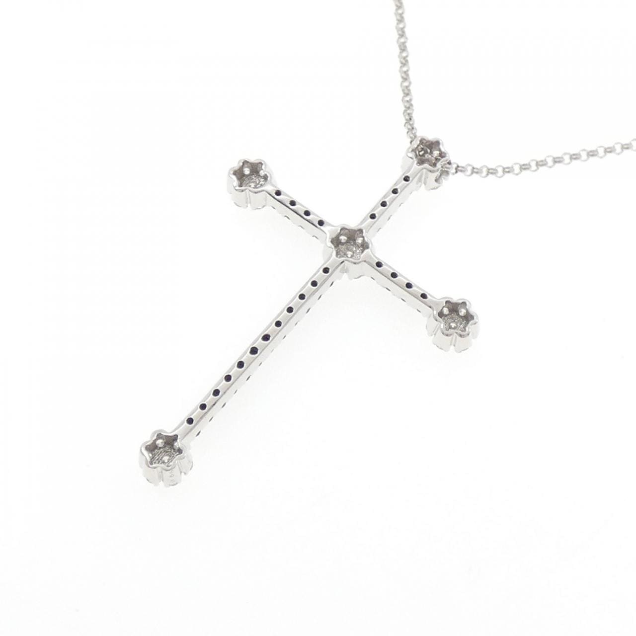 ポンテヴェキオ クロス ダイヤモンド ネックレス 0.55CT