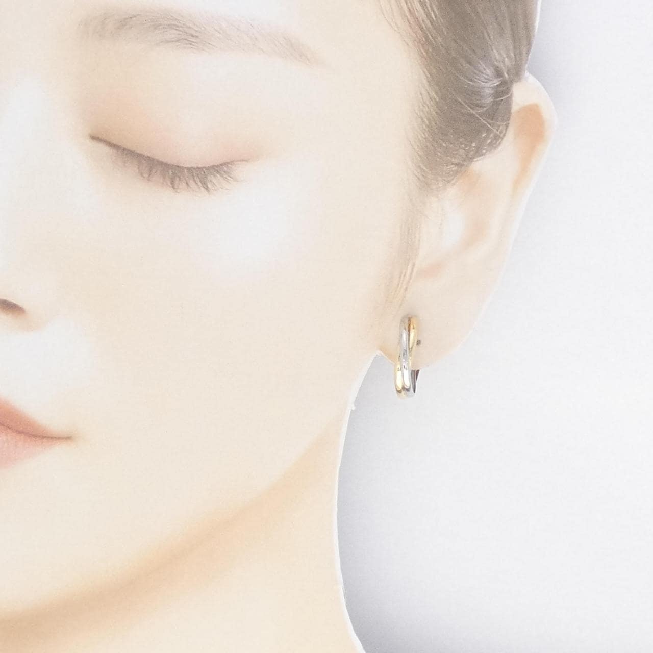 K18YG/PT earrings