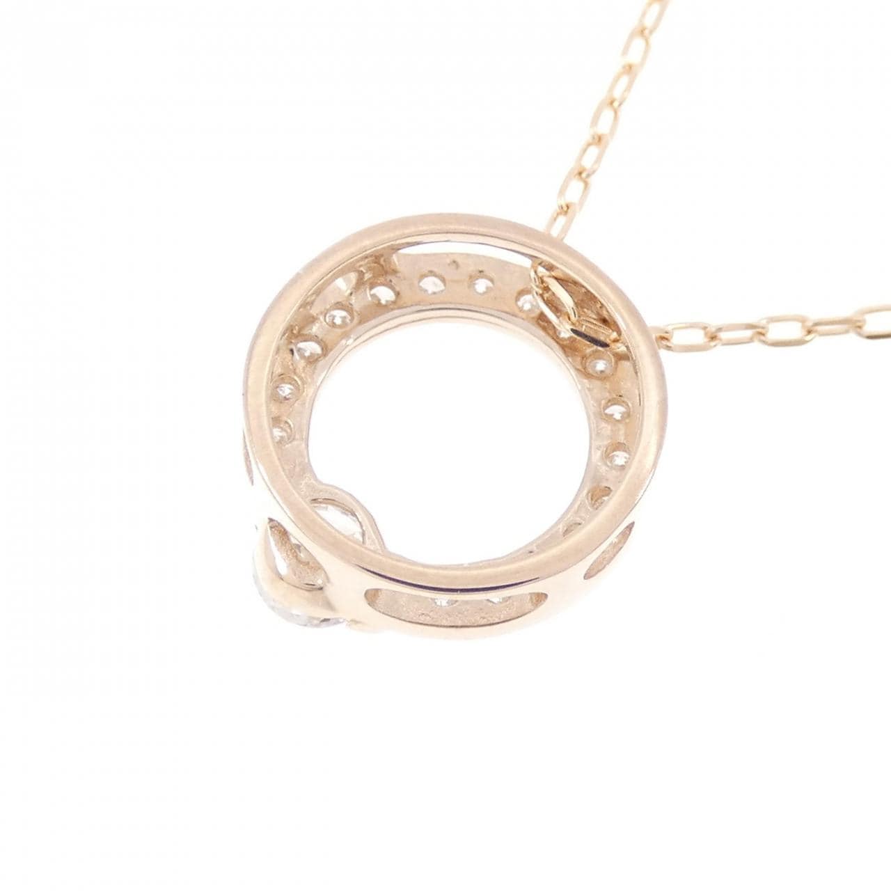 K18PG ダイヤモンド ネックレス 0.30CT