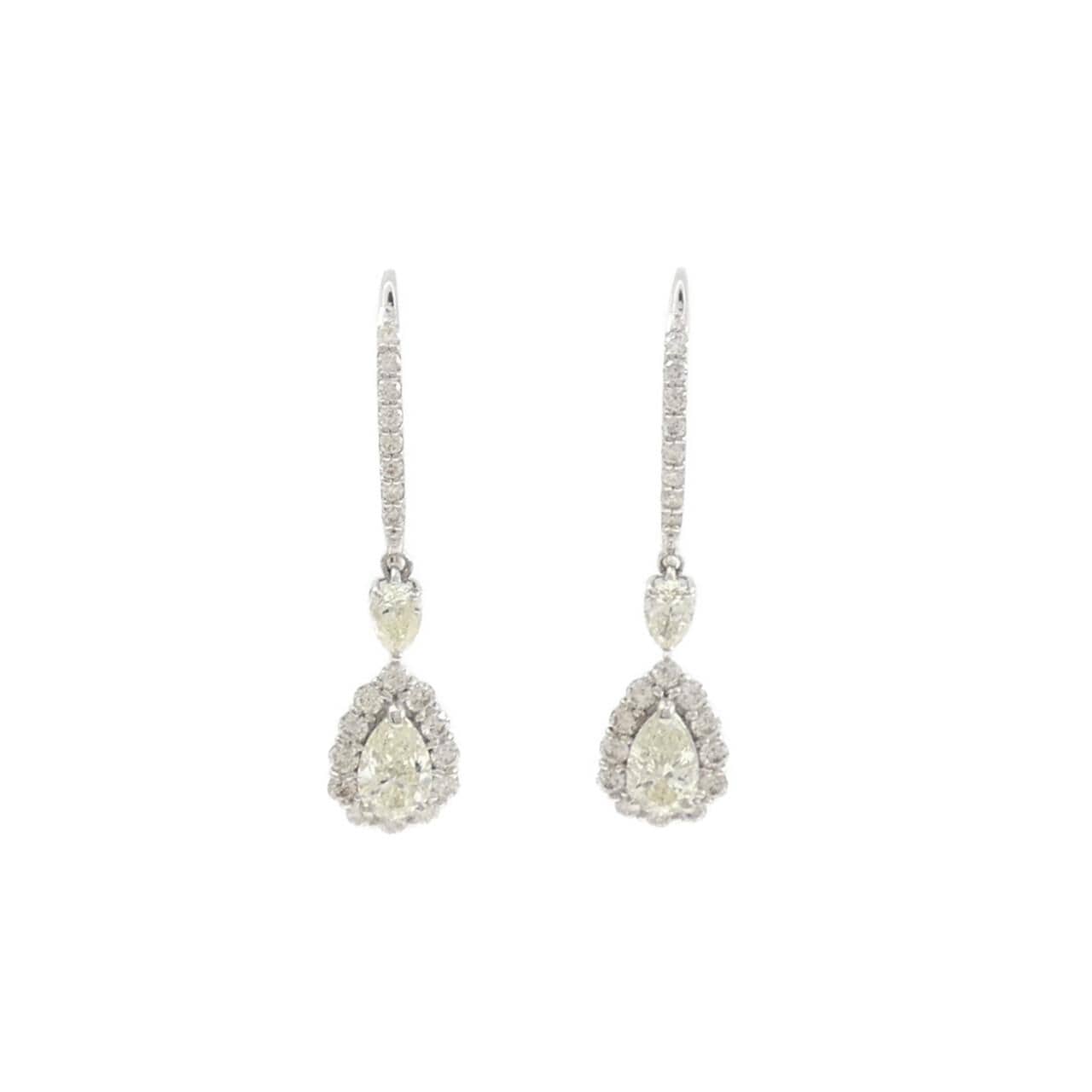[BRAND NEW] PT950 Diamond Earrings 1.10CT