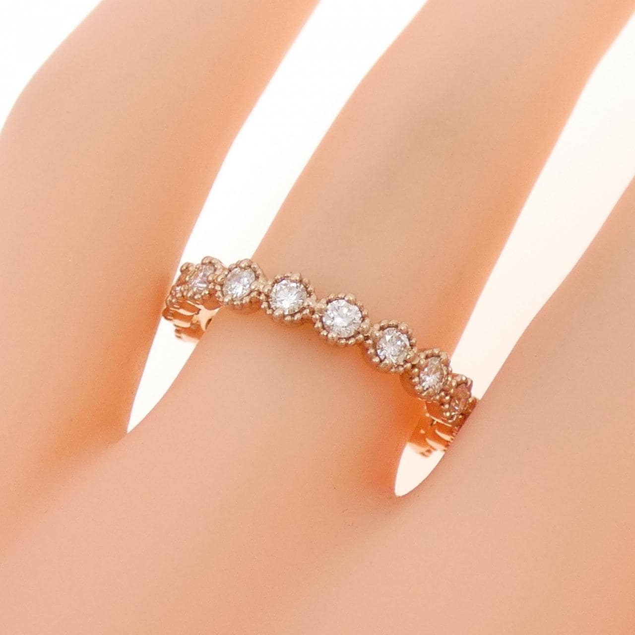 K18PG ダイヤモンド リング 0.65CT