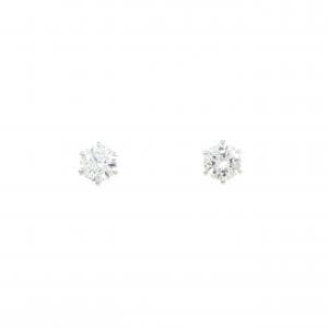 【リメイク】PT900/ST ダイヤモンド ピアス 0.345CT 0.347CT F-G VS2 EXT-VG