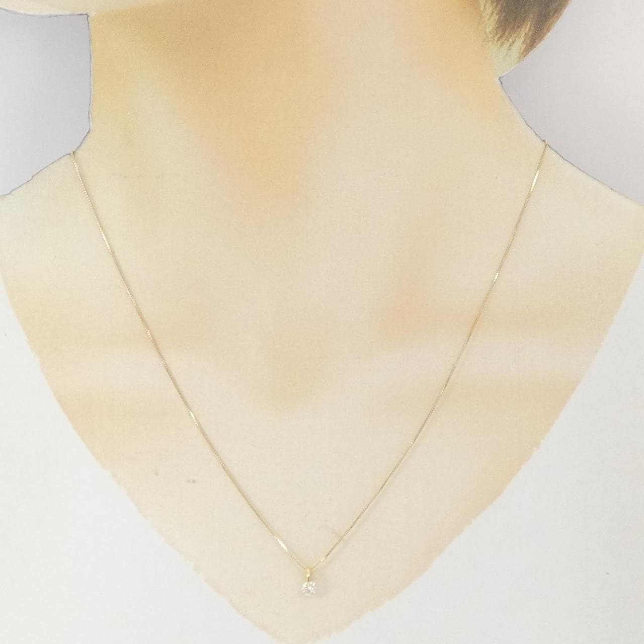 K18YG ダイヤモンド ネックレス 0.20CT