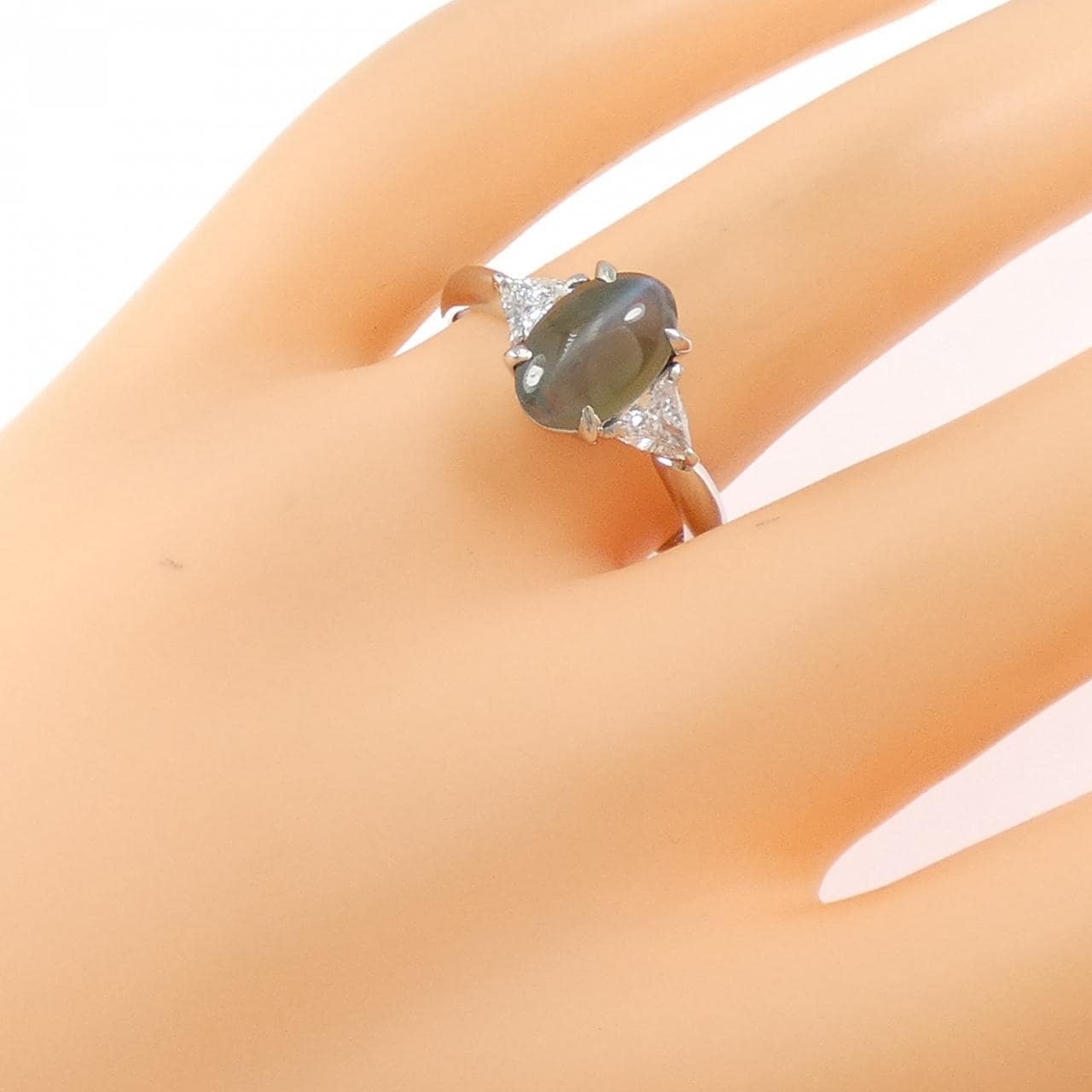PT900 クリソベリルキャッツアイ リング 2.43CT
