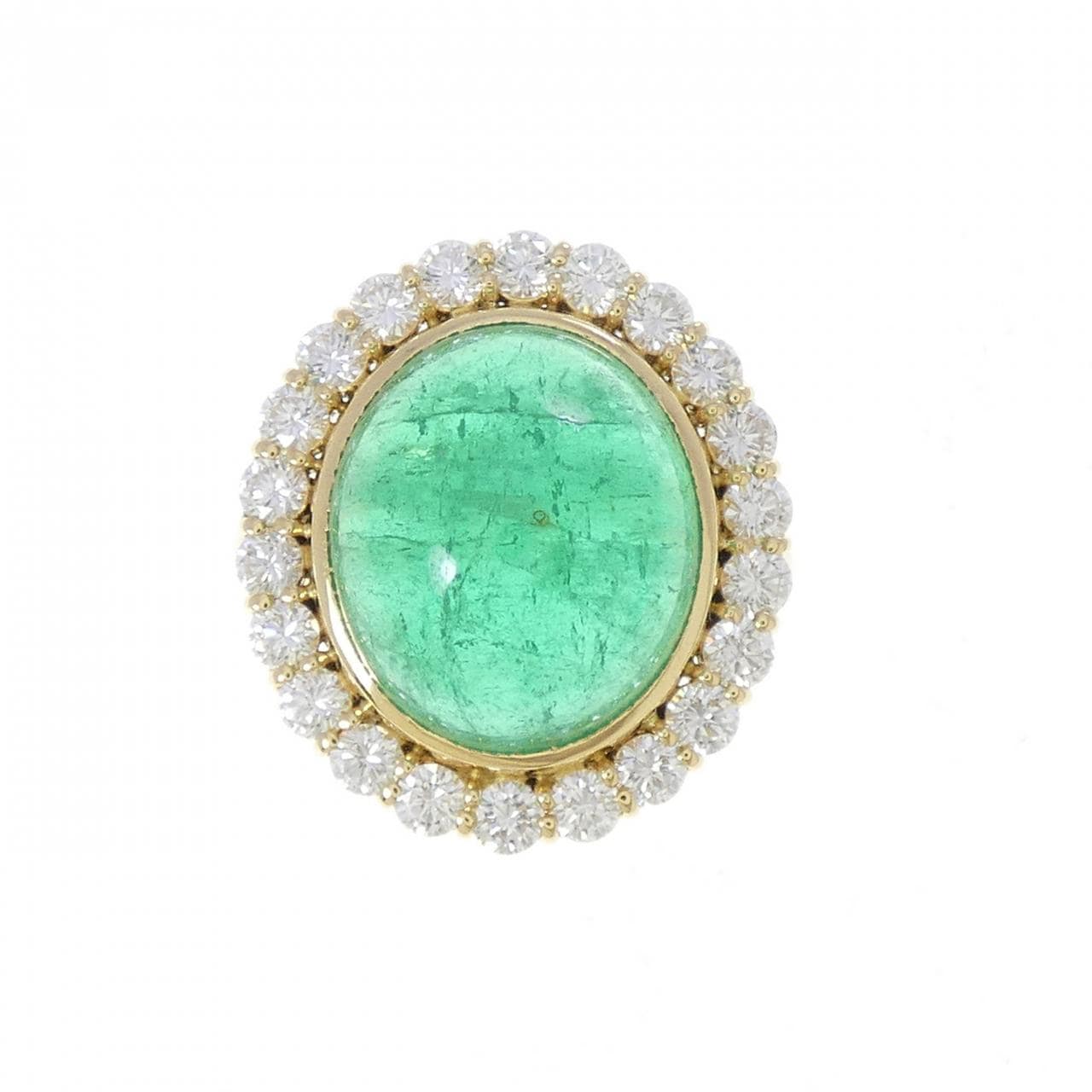 K18YG エメラルド リング 11.47CT