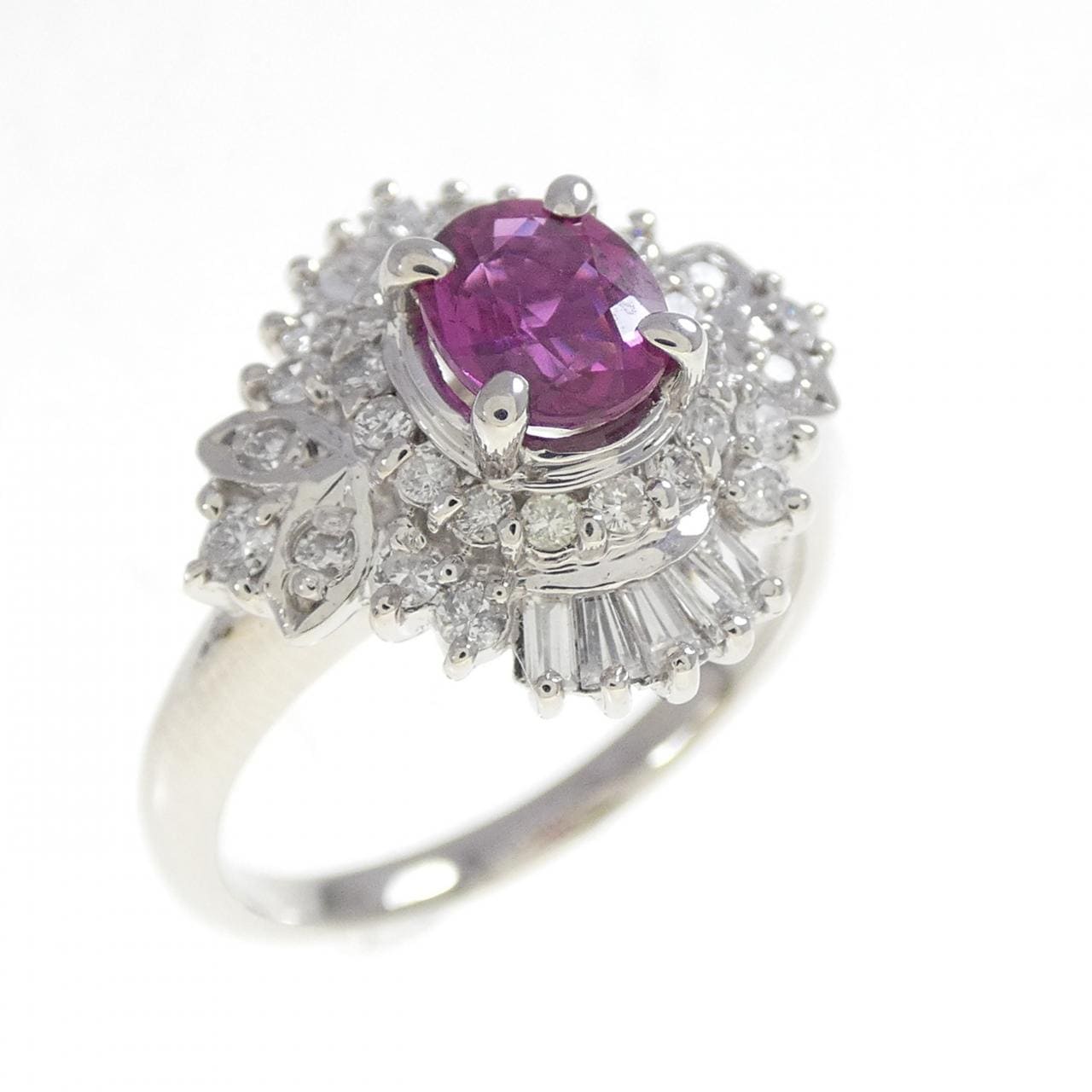 PT900 ルビー リング 0.77CT