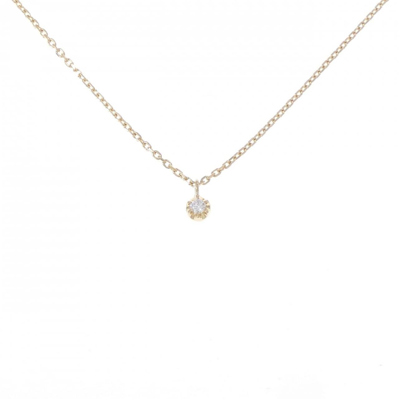 K18YG ダイヤモンド ネックレス 0.033CT