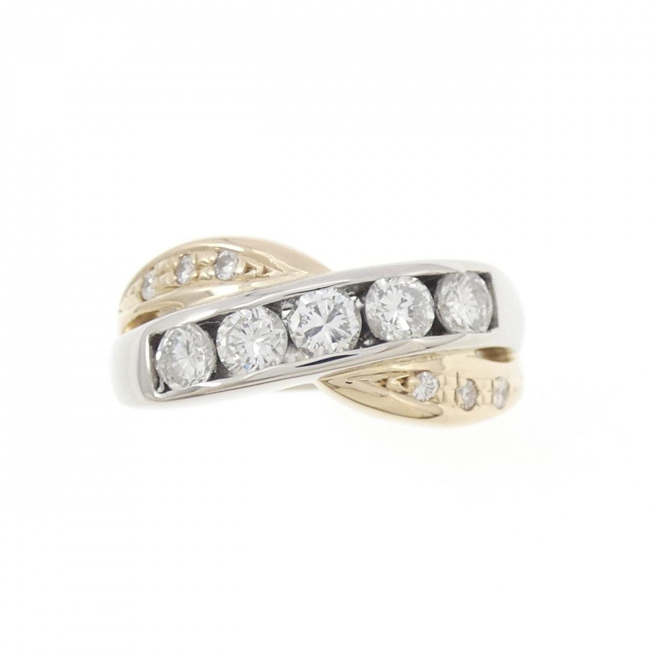 PT900/K18YG ダイヤモンド リング 0.65CT