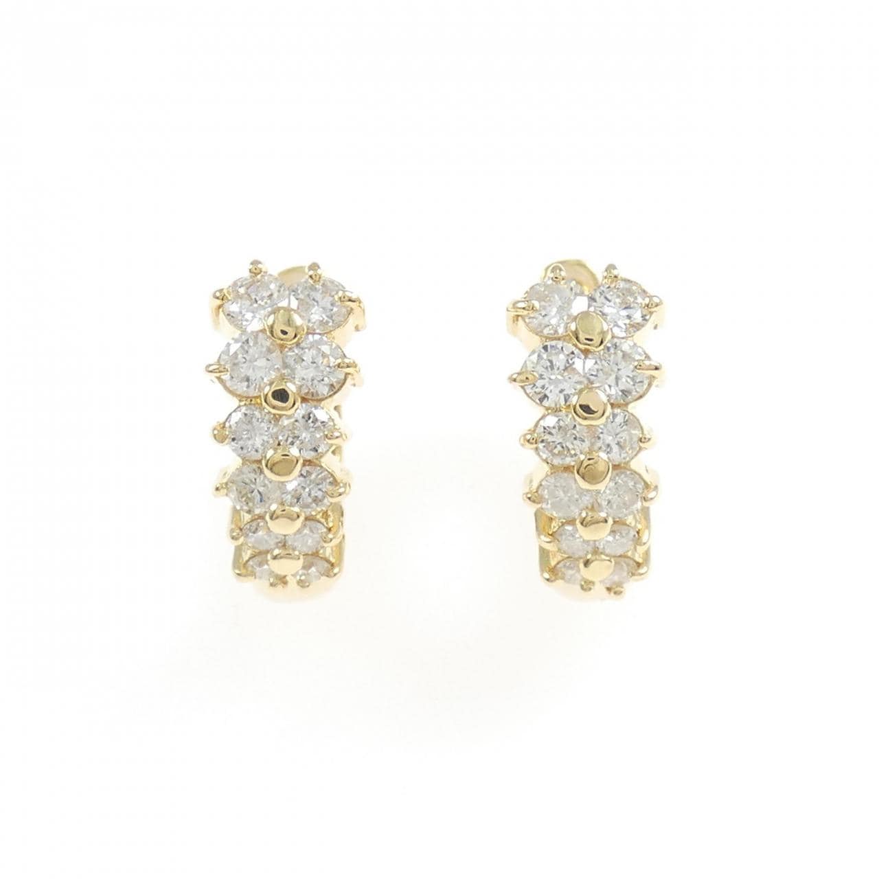 K18YG ダイヤモンド ピアス 0.70CT