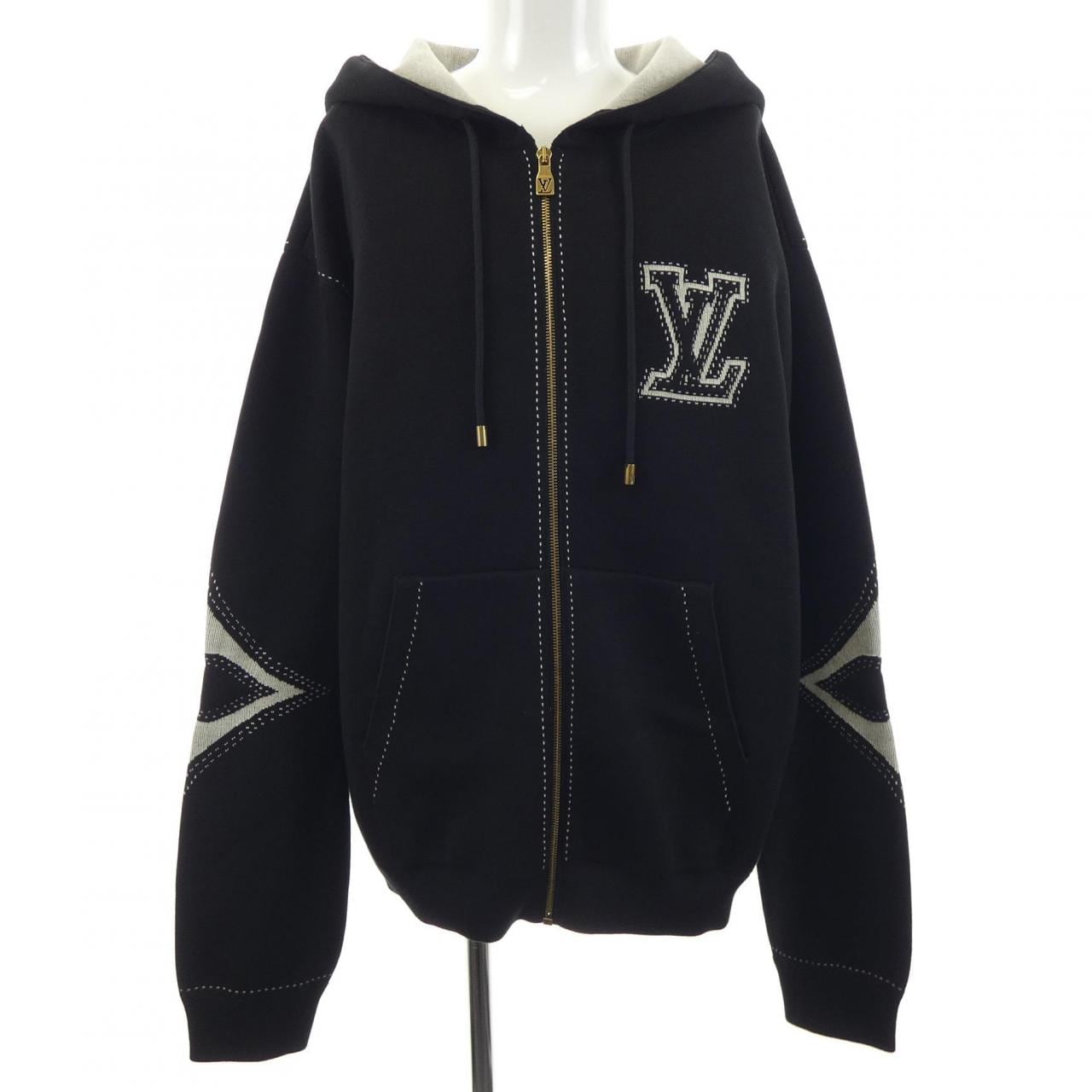 ルイヴィトン LOUIS VUITTON グラフィックインターシャジップコットンフーディ HRN89WAUR パーカー
