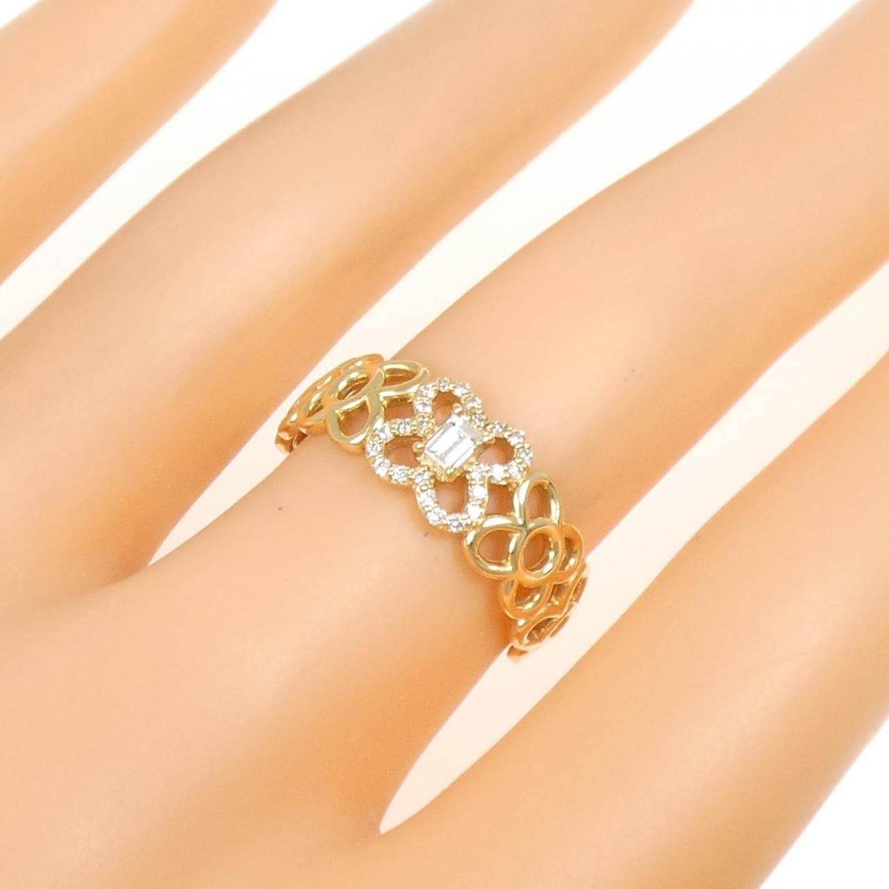 【新品】K18YG ダイヤモンド リング 0.15CT