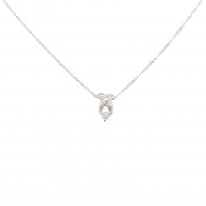 K18WG/750WG ダイヤモンド ネックレス 0.05CT