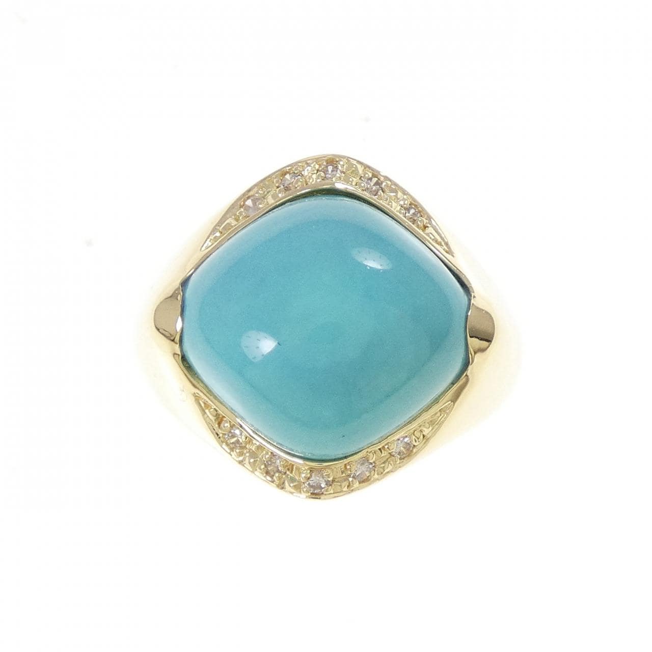 K18YG ターコイズ リング