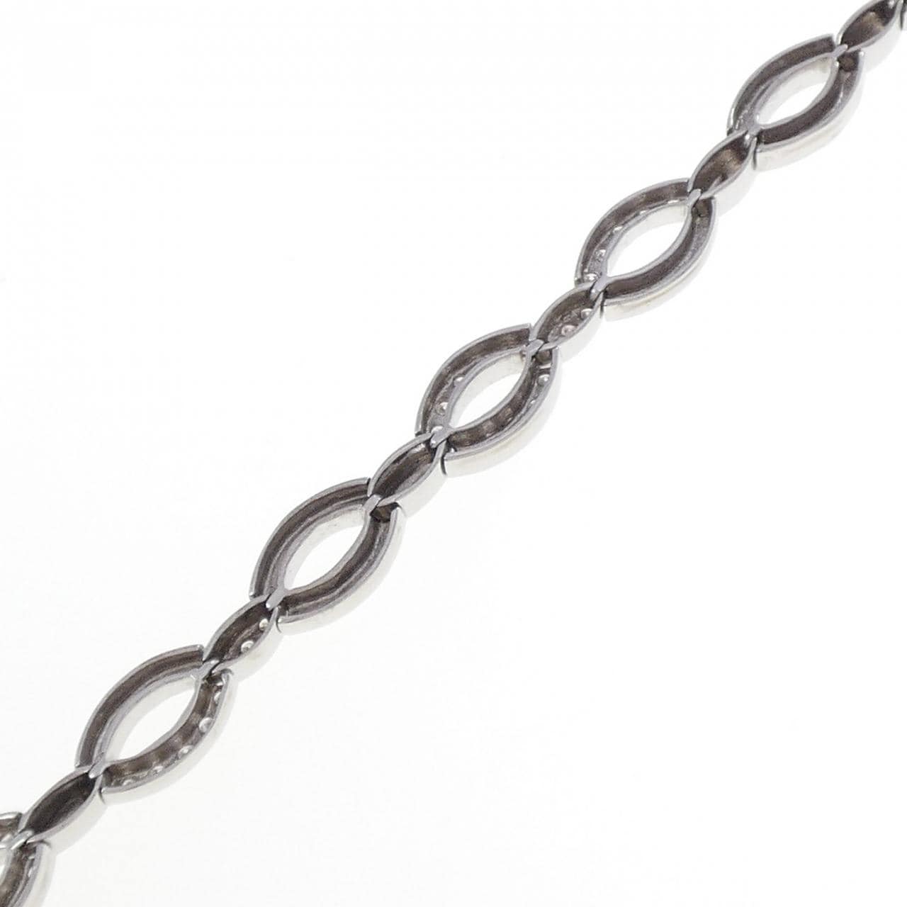 K18WG ダイヤモンド ブレスレット 0.55CT