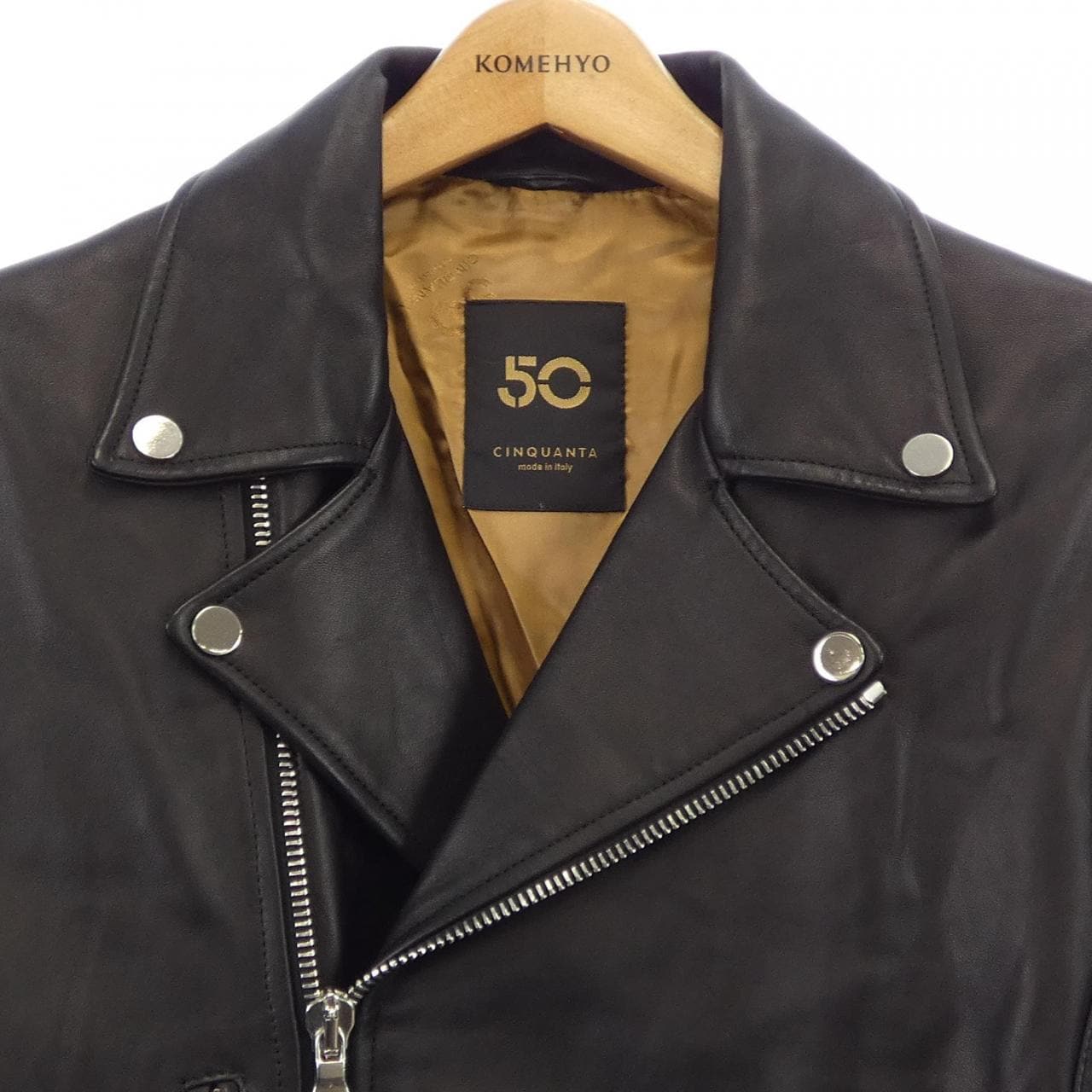 チンクアンタ Cinquanta レザーライダースジャケット