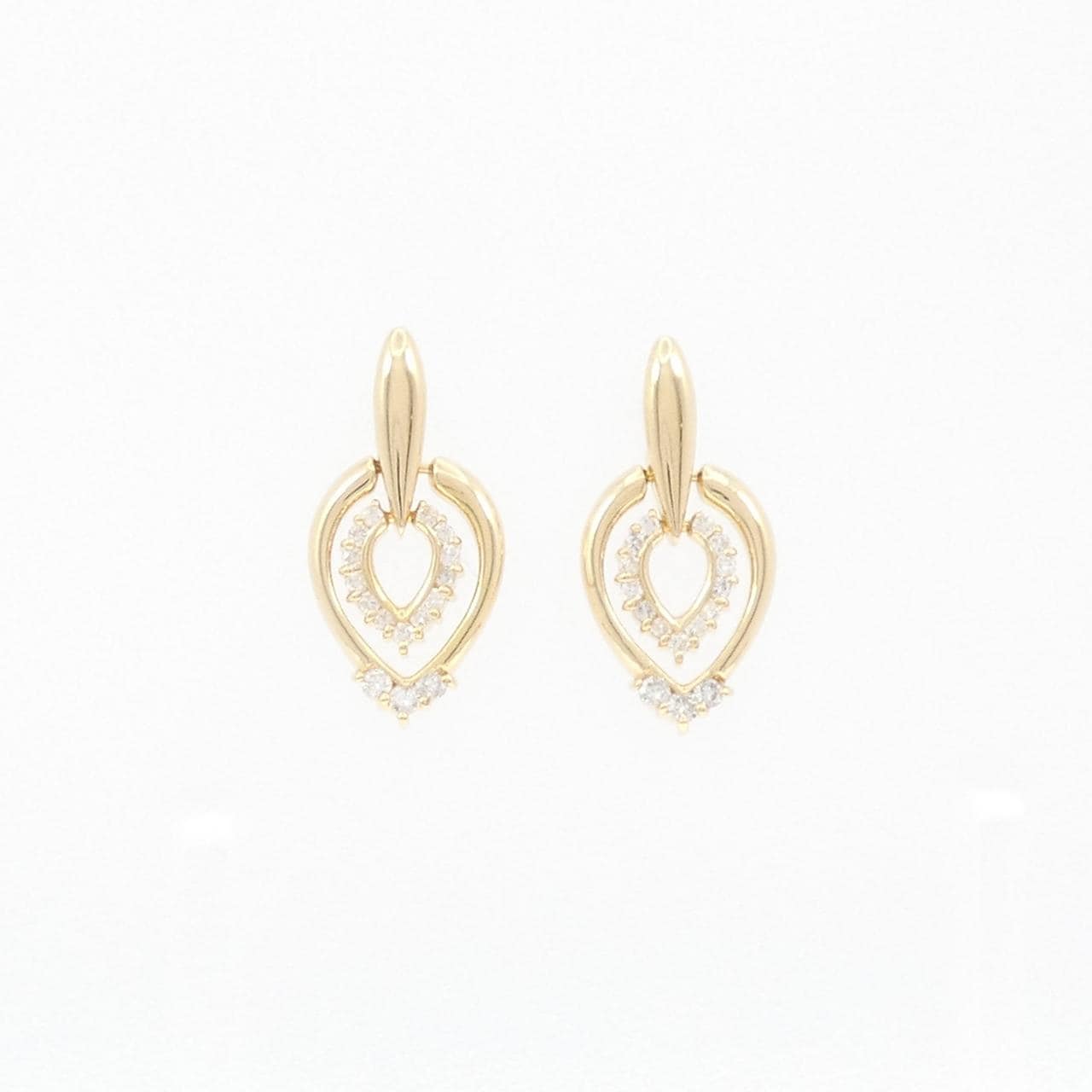 K18YG ダイヤモンド ピアス 0.30CT