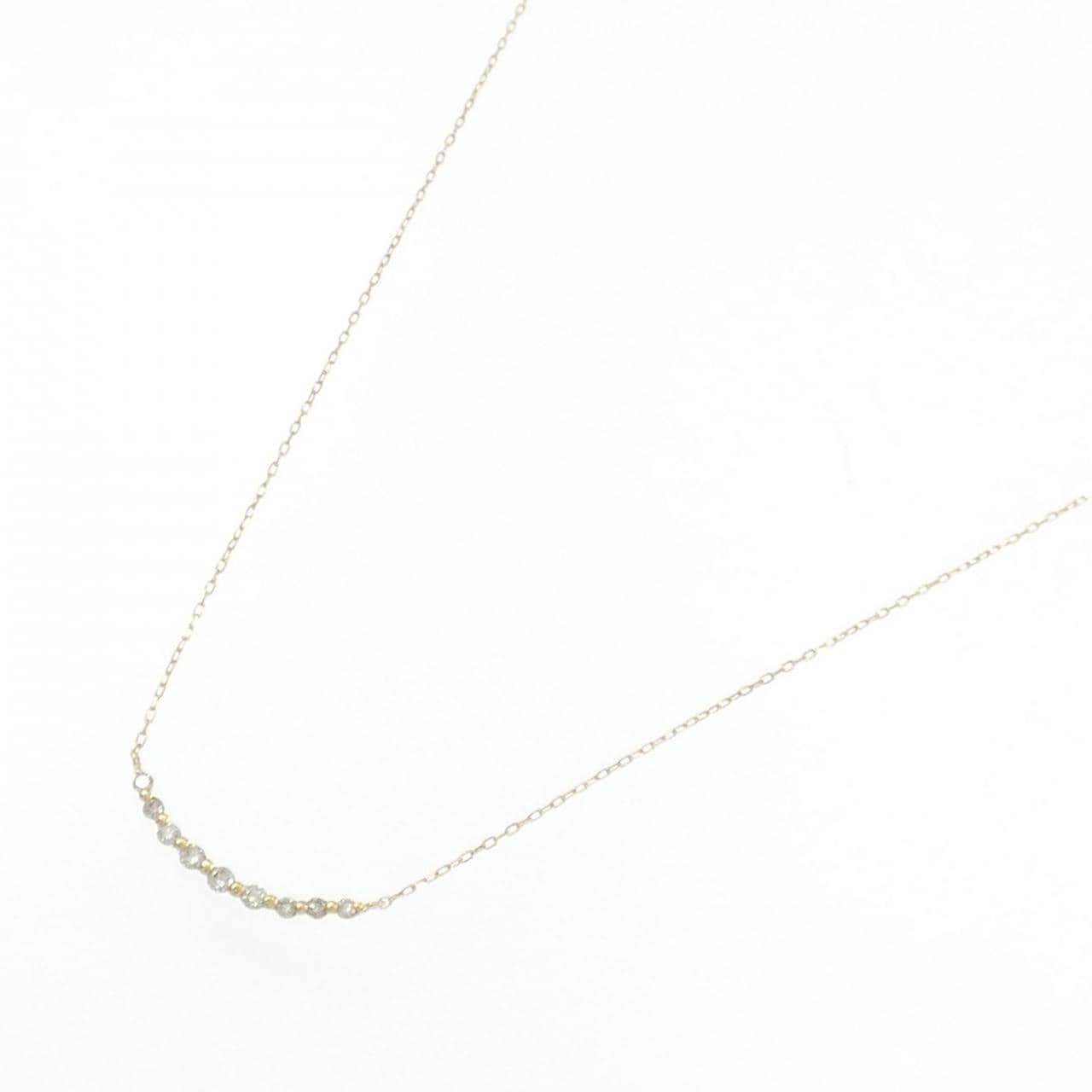 K18YG ダイヤモンド ネックレス 0.10CT