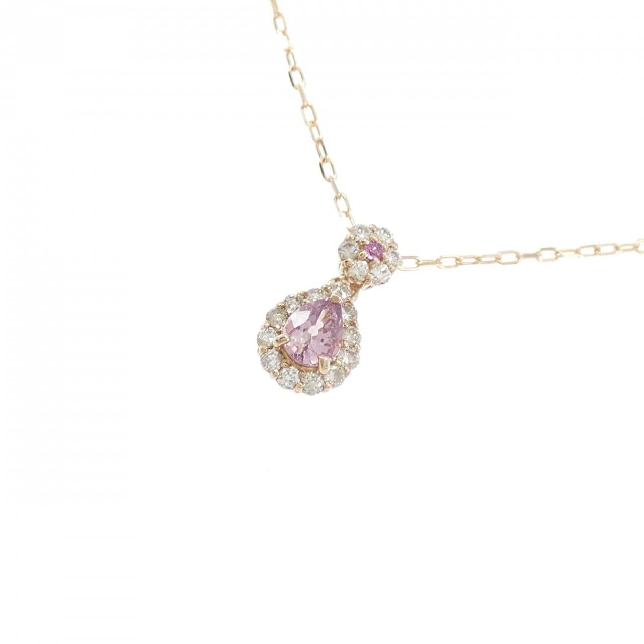 K18PG サファイヤ ネックレス 0.215CT