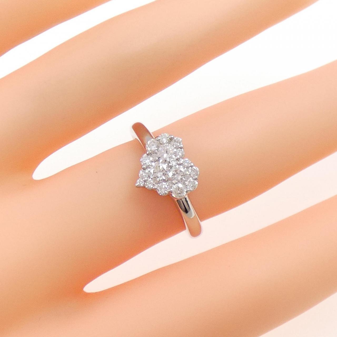 PT ハート パヴェ ダイヤモンド リング 0.50CT