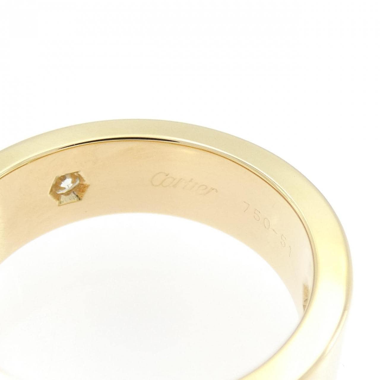 カルティエ ラブ ハーフダイヤ リング