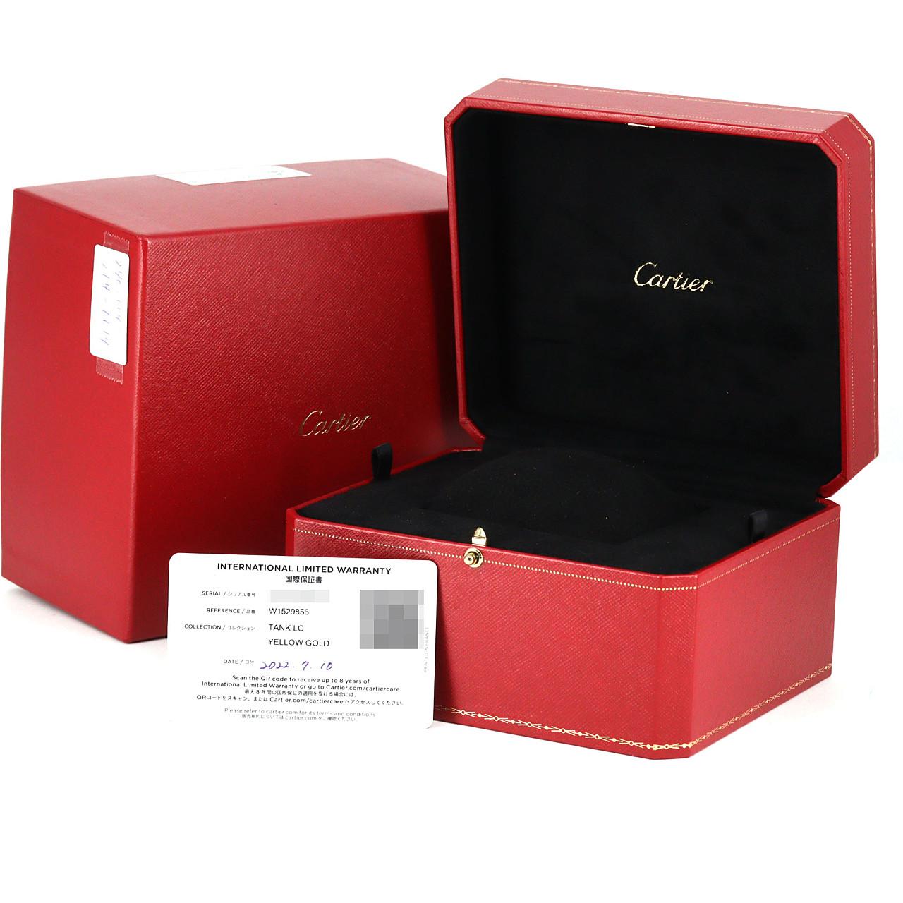 カルティエ タンクLC SM YG W1529856 YG クォーツ