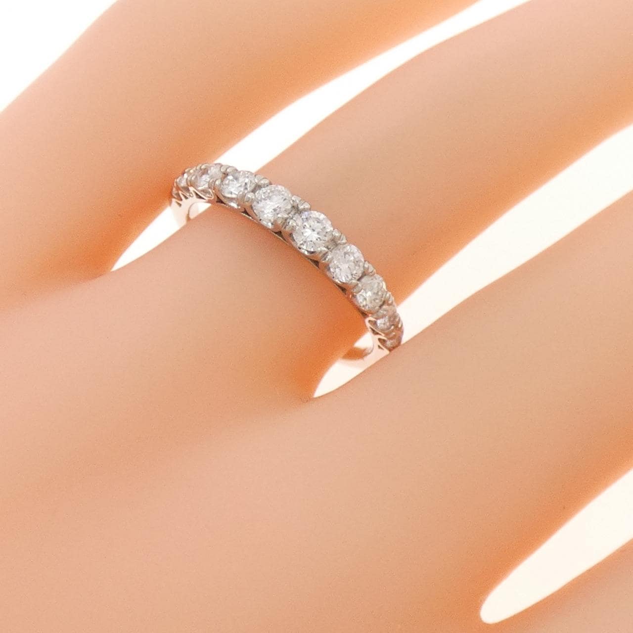 PT900 ハーフエタニティ ダイヤモンド リング 0.54CT
